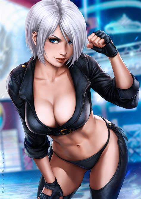 Dandon Fuga Angel Kof The King Of Fighters Silver Hair Highres