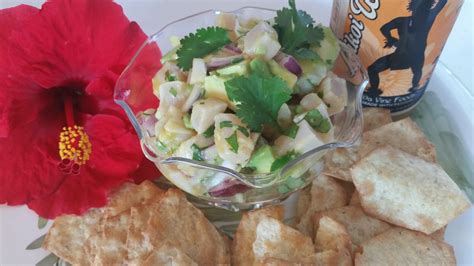 Passion Fruit Ceviche With Avocado Da Vine Hawaii Lilikoi Products By