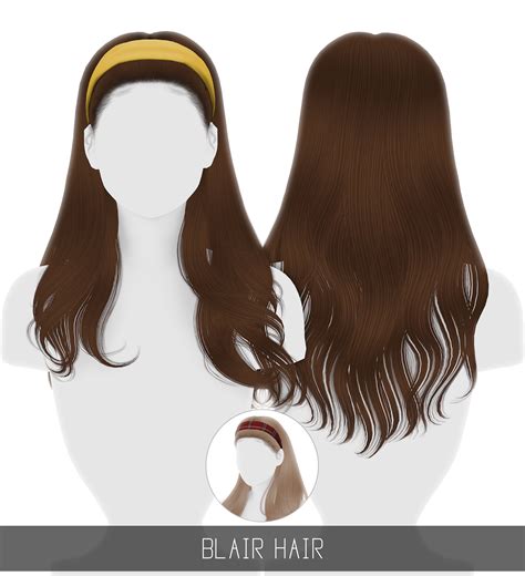 Blair Hair Simpliciaty Sims Hair Sims 4 Mods Sims 4 Curly Hair