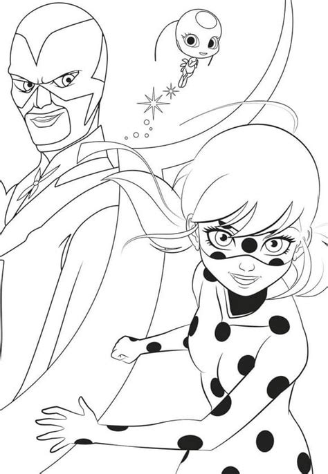 21 + dibujos para imprimir de ladybug y cat noir