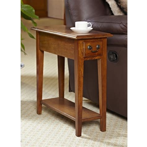 Some boyel living end tables can be shipped to you at home, while others can be picked up in store. Leick Furniture Chairside End Table in Medium Oak Finish ...