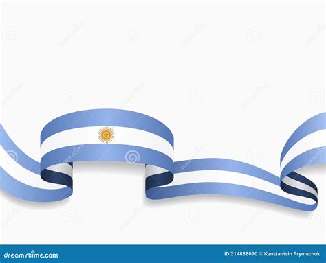 Bandera Argentina Fondo Abstracto Ondulado Ilustración Vectorial Ilustración Del Vector