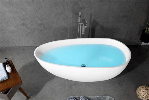 Badewannen in vielen ausstattungen passend für ihr bad. Mineralguss - Badewanne TIN-170 (freistehend) - MAKI Nettetal