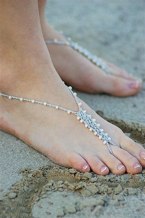 Barefoot Sandals Foot Jewelry Size 7 10 Anklet Toe Ring Thongs Beach