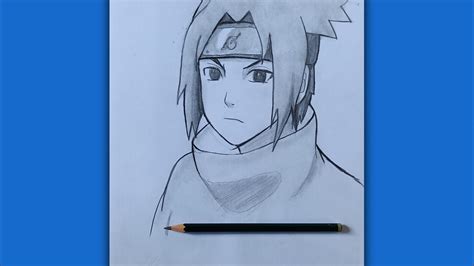 How To Draw Sasuke Uchiha Step By Step Easy Drawing Anime Youtube