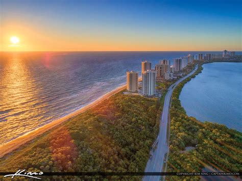 Singer Island Condo Sunrise Over Atlantic Ocean Hdr Photography By