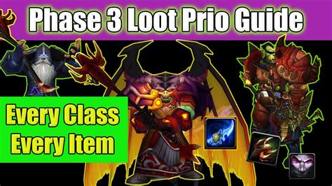 Full Black Temple Hyjal Loot Prio Guide YouTube