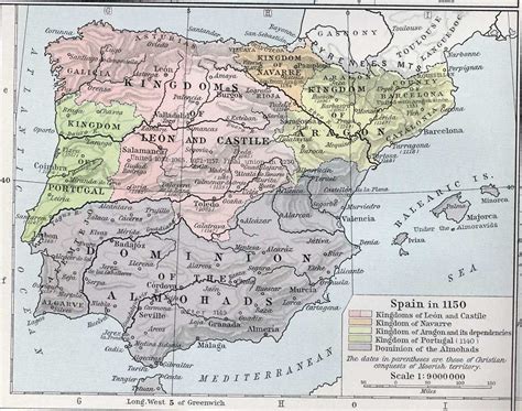 Political Medieval Maps Spain