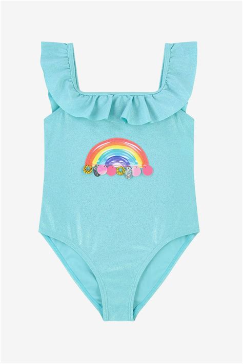 Billieblush Rainbow Girls Swimsuit Mini Ruby