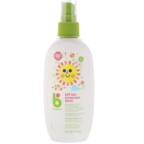 Babyganics Sunscreen Spray 50 Spf 6 Fl Oz 177 Ml Iherb