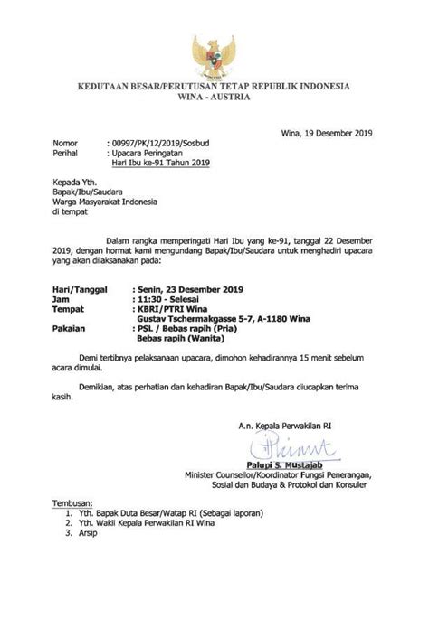 Contoh surat undangan rapat sekolah. Contoh Kop Surat Full Block Style di 2020 | Hari ibu ...