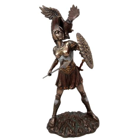 Athena Warrior Goddess Bronze Statue The Zen Shop
