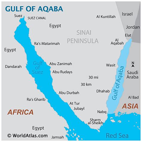 Gulf Of Aqaba Worldatlas