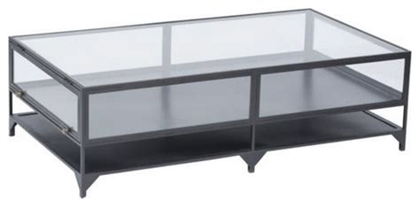 Maybe you would like to learn more about one of these? Shadow Box Metal and Glass Coffee Table - Eclectic ...