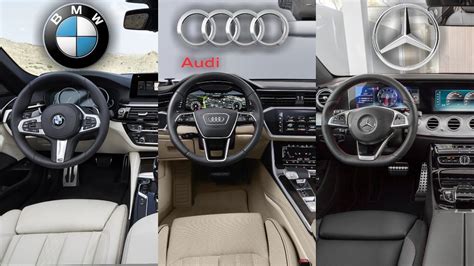 2019 Audi A6 Vs Bmw 5 Series Vs Mercedes Benz Interior Youtube