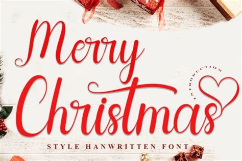 Merry Christmas Font By Pipi Creative Creative Fabrica