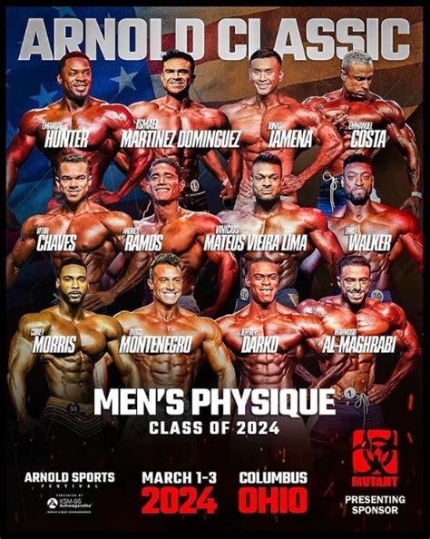 Arnold Classic 2024 Bodybuilding Rosters Revealed