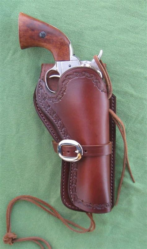 Items Similar To Western Leather Holster 45 Cal Colt Rugeruberti On Etsy