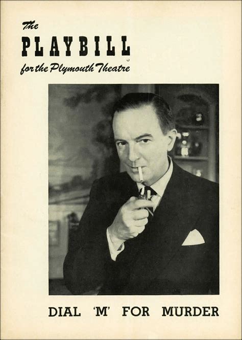 Dial M For Murder Broadway Gerald Schoenfeld Theatre 1952 Playbill