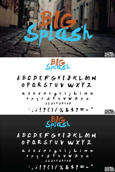 Big Splash Brush Font Free Free Fonts