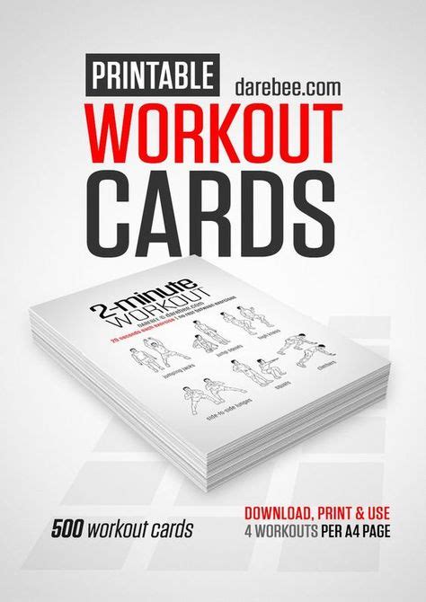 Travel Workout Cards Card Workout Travel Workout Printable Workouts