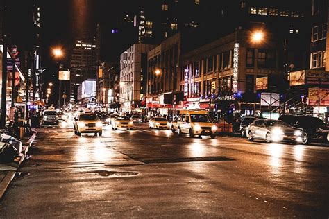 Traffic In The Night In New York Streets Photograph By Leonardo Patrizi