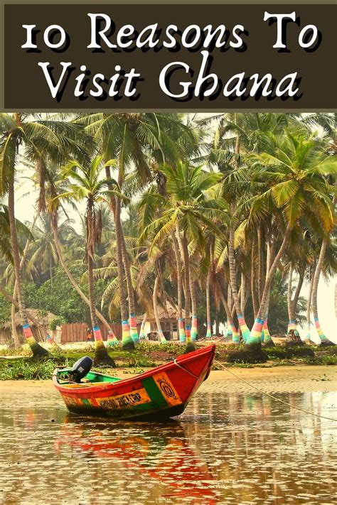 A Boat On The Beach With Palm Trees In The Background And Text Overlay