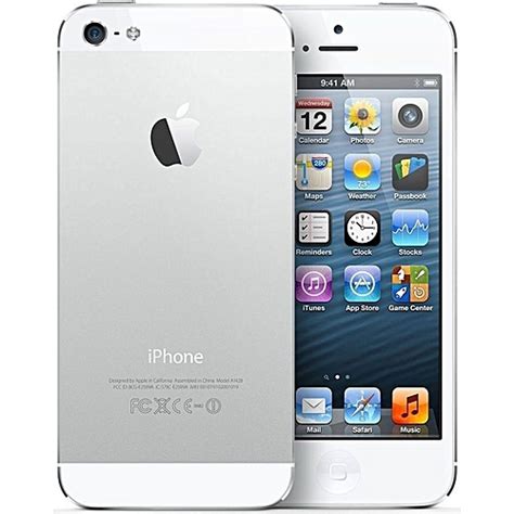 Apple Iphone 5 16gb 40 Inch Ios 60 8mp Camera Smartphonewhite