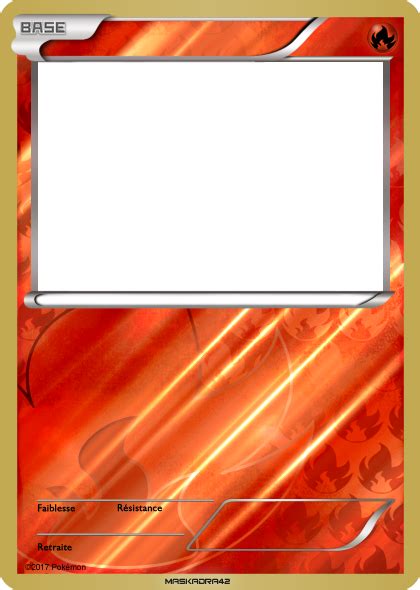 Use this webtool to make your own custom trainer card and then share it with us. Fire Pokemon Card by Maskadra42 on DeviantArt