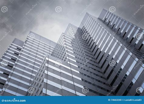 Futuristic Architecture Office Building Facade Stock Photo Image Of