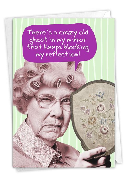 Buy Nobleworks Funny Happy Birthday Greeting Card Old Woman Humor The
