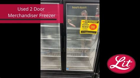 Used 2 Door Merchandiser Freezer Lit Restaurant Supply