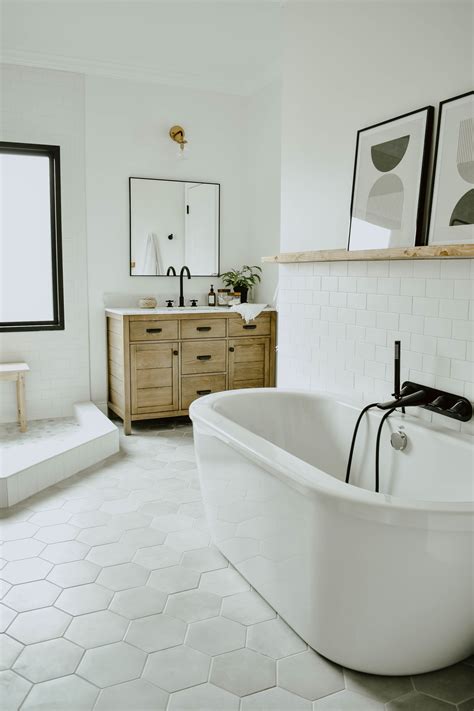Looks Stylish With These 8 White Bathroom With Wood Accents Architect To