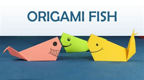 Kids Craft Easy Origami For Kids Diy Origami Fish Step By Step