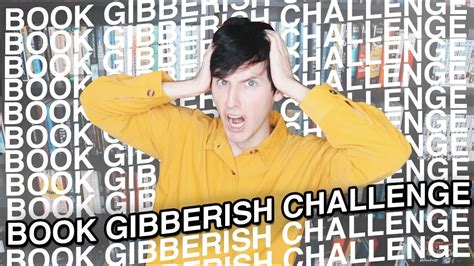 BOOK GIBBERISH CHALLENGE YouTube
