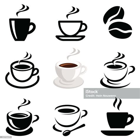 Coffee Icon Collection Stock Illustration Download Image Now Coffee
