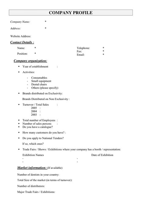 Company Profile In Word And Pdf Formats