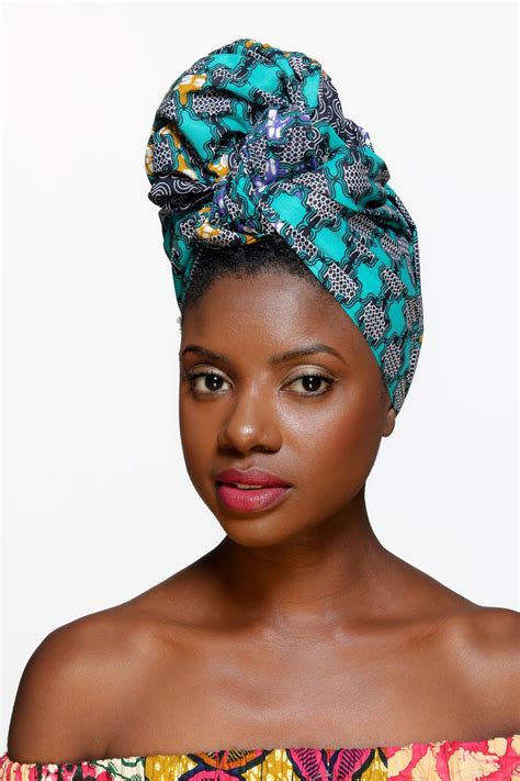 Sea And Sand African Print Head Wrap Head Wraps Hair Wraps Head Scarf Styles