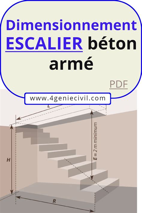 Dimensionnement Escalier B Ton Arm Cours Pdf Escalier Beton B Ton Arm Escalier