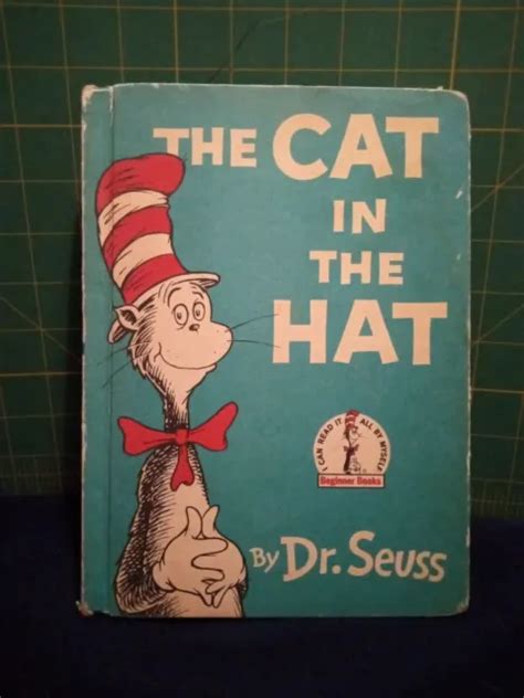 Original First Edition Dr Seuss The Cat In The Hat 1957 Hard Cover