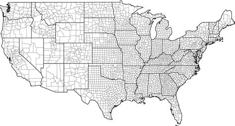 United States Map United States Map County Map North America Map