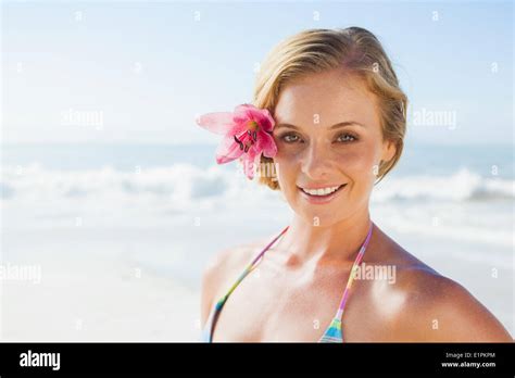 Gorgeous Blonde In Bikini Hi Res Stock Photography And Images Alamy