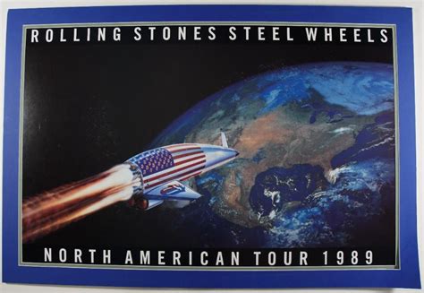 1989 Rolling Stones Steel Wheels Tour Poster Mounted 0092 On Jan 14