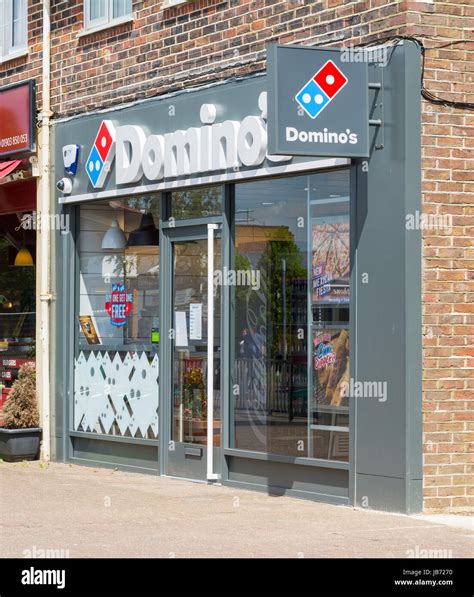 Dominos Pizza Shop Front In The Uk Stock Photo Alamy