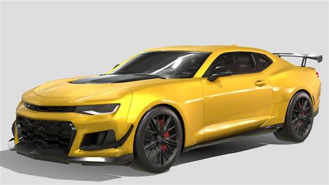 Chevrolet Camaro Zl1 1le 2021 Buy Royalty Free 3d Model By Phazan