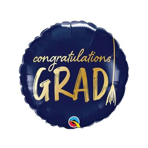 Congrats Grad Shiny Gold Foil Balloon 18in Creative Minds