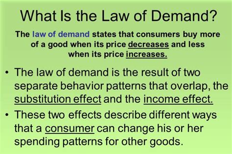 Law Of Demand Statement Formula Assumptions And Example