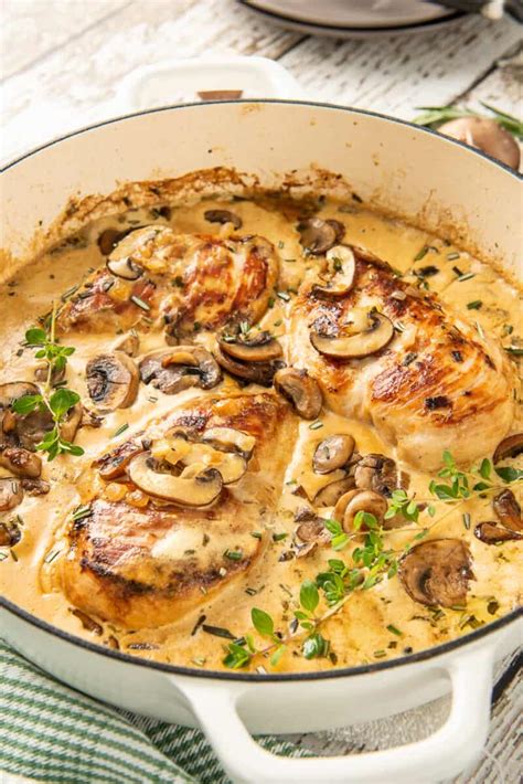 Creamy Mushroom Chicken Easy Chicken Recipes