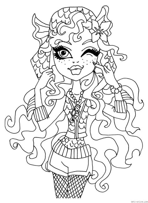 Download Print Monster High coloring pages for free or download