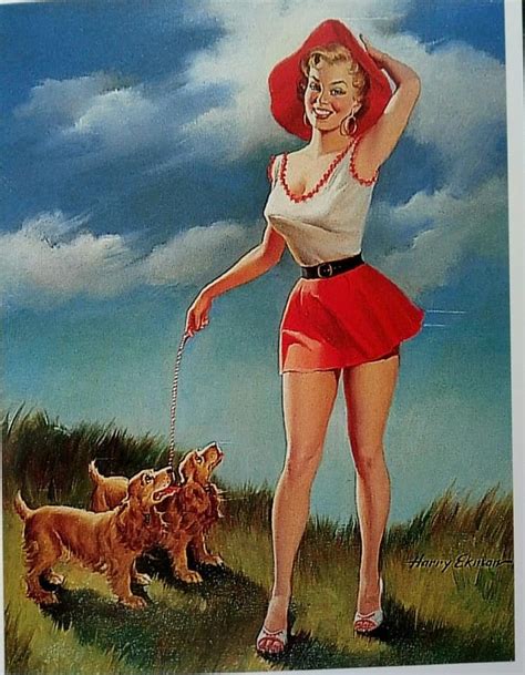 Great American Pin Up Harry Ekman About Woman And Dogs — Steemit